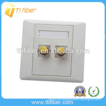 High quality two ports ST fiber optic faceplate